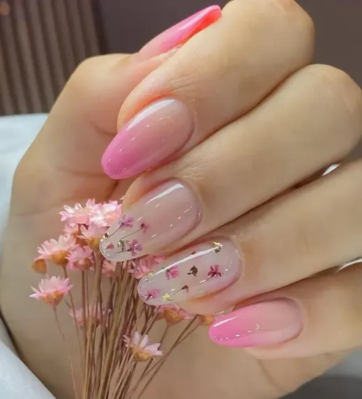 Pink Floral Gradient